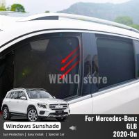 สำหรับ Mercedes Benz GLB EQB X247 2020-2023 AMG ที่บังแดด200 250รถแม่เหล็กม่านบังแดดด้านหน้ากระจกหน้าต่างม่านบังแดดหน้าต่างด้านหลัง