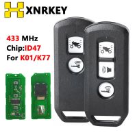 XNRKEY กุญแจรถยนต์รีโมท ID47 433Mhz สำหรับ Honda X ADV SH 300 150 125 Forza รถจักรยานยนต์สกู๊ตเตอร์ PCX150 2018สำหรับ K01 K77 2/3B สมาร์ทคีย์