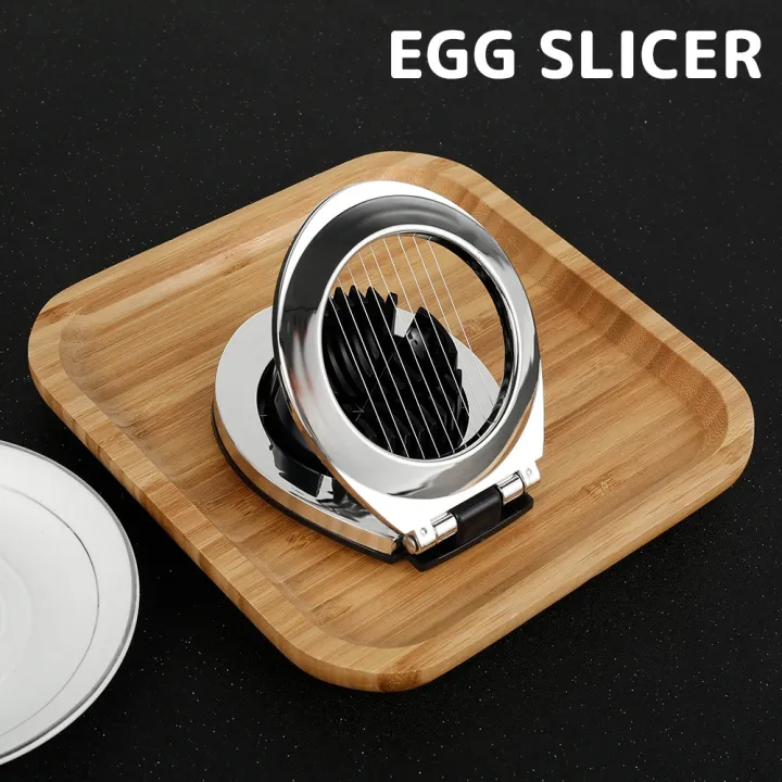 New 2 in 1 Egg Slicer Multi function Stainless Steel Rustproof Compact