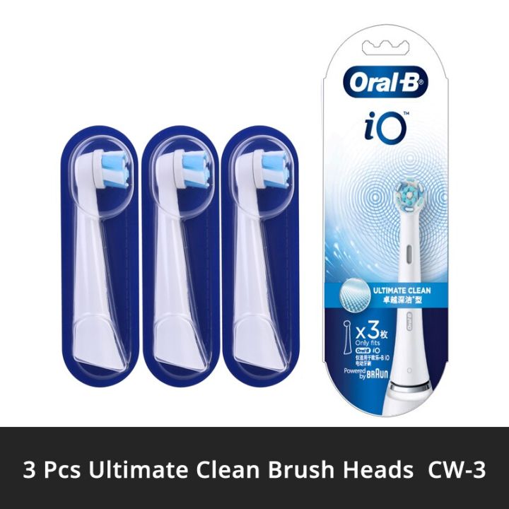 Oral-B Io Ultimate Clean Replacement Electric Toothbrush Heads Refill ...