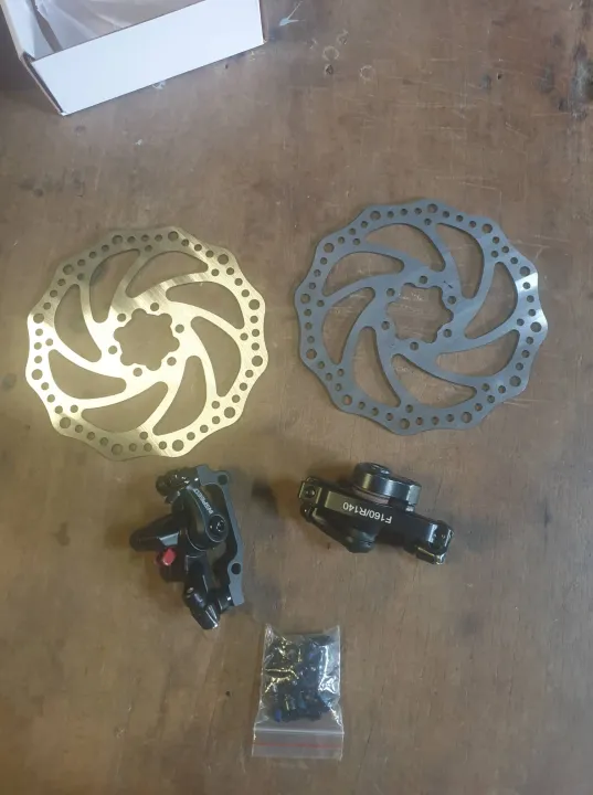 Disc break mechanical caliper and inspeed disc brake complete set with
