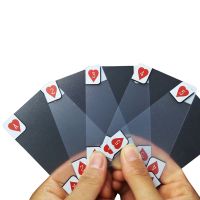 3X Creative Transparent Plastic Waterproof Poker Novelty Poker Index Playing Cards