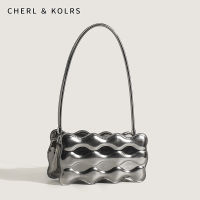 CHERL &amp; KOLRS กระเป๋าหนังแก้วหน้าสีสดใสกระเป๋าพาดลำตัวเนื้อยอดนิยมของผู้หญิงกระเป๋าสะพายข้างผิวสำหรับผู้หญิง