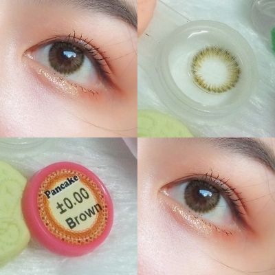 คอนแทคเลนส์ Pancake Gray / Brown (Wink Lens) ขนาดมินิ _bigeyeaholic.th