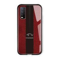 UCUC เคสโทรศัพท์เคสสำหรับ Vivo Y20I Y20S Y20โทรศัพท์ Cae รถ Raceing คาร์บอนไฟเบอร์ Hard Casing Glossy Soft Edge กระจกเทมเปอร์เคสโทรศัพท์