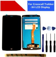 จอ LCD แบบดั้งเดิมสำหรับ Crosscall Trekker-X4ประกอบเซ็นเซอร์จอแสดงผล LCD แบบสัมผัสหน้าจอสำหรับ Crosscall Trekker X4 LCD สีดำเปลี่ยนเครื่องมือและ Equipmen