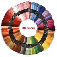 【YD】 24/36/50/100pcs Multicolor Embroidery Thread Floss Threads Cotton Sewing Skeins Skein