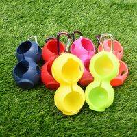 “：】、‘ Golf Ball Protective Cover Soft Silicone Waist Holder Double Fall Resistant Keyring Golfing Accessories For 2 Balls Hot Sale