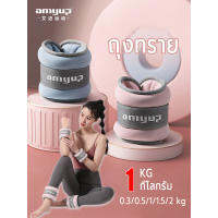 (Pro++) amyup ถุงทรายถ่วงน้ำหนัก ถุงทรายถ่วงขา 1 kg ข้อมือ ข้อเท้า 1คู่ มีสินค้า 2 รายการ หนักข้างละ 0.3/0.5/1/1.5/2kg