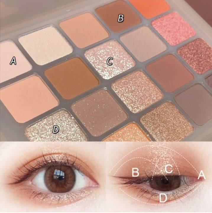 eye-shadow-palette-pearly-matte-earth-อายแชโดว์-20สี-สีสวย-ละมุน-เนื้อแมทต์-ติดทน-กันน้ำ-กันเหงื่อ