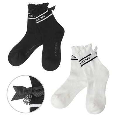 23 original New ST golf socks Spring and Summer Women Word Bow Non-slip Breathable Tube Hardware Socks