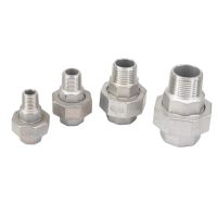 1/4 3/8 1/2 3/4 1 1-1/4 1-1/2 2 BSP Female-Male Thread 304 Stainless Steel Hex Socket Union Joint Pipe Fitting Connector