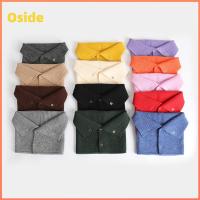 OSIDE เก็บความอบอุ่น สนับแข้งคอถัก หนาขึ้น สีทึบทึบ ที่อุ่นคอ ลำลองแบบสบายๆ ผ้าพันคอหลอดสกี ฤดูหนาวในฤดูหนาว