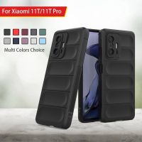 กรณีกันกระแทกสำหรับ Xiaomi Mi 12 12วินาที11ครั้ง11 Pro Xiaomi11T Xiaomi12 Xiaomi11นุ่มที่มีความยืดหยุ่นซิลิโคน TPU กันชนโทรศัพท์ปกกลับปลอกเกราะถุงลมนิรภัยป้องกันการวางกล้องป้องกัน