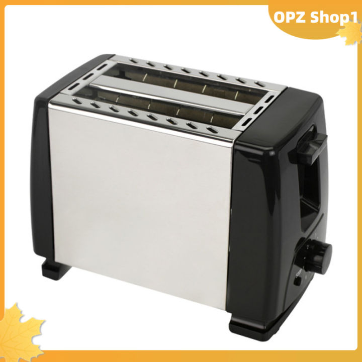 opz-เครื่องปิ้งขนมปังอัตโนมัติแบบเต็มพร้อมร่องคู่สำหรับทำขนมปังอาหารเช้าในบ้าน