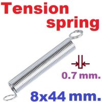 (10 ชิ้น)สปริงขดแบบดึง ขนาด 8x44 mm.Tension spring Extension spring Steel สปริงดึง สปริงเกี่ยว