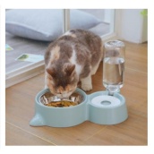Bát ăn chó mèo tự động chén thức ăn và bình nước uống tự động cho chó mèo