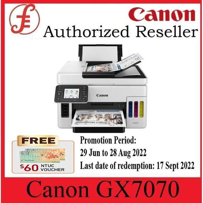 Canon MAXIFY GX7070 Easy Refillable Ink Tank Wireless 4-in-1 Duplex ...