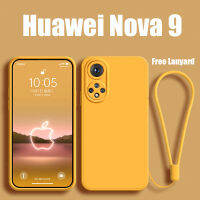 เคสซิลิโคนสำหรับ Huawei Nova 11 10 Pro 9 9 SE P60 Honor Magic 5 4 90 70 50 Lite Pro 4G 5G เป็นทางการของแท้ขอบตรงพร้อม N27-1เคสโทรศัพท์เคสโทรศัพท์มีสายคล้องอุปกรณ์ป้องกันเลนส์