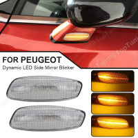 AFor Citroen C4 Picasso C3 C5 DS4แบบไดนามิกไฟเลี้ยวสำหรับ Peugeot 308 207 3008 5008 LED Side Marker โคมไฟ Blinker AmberM