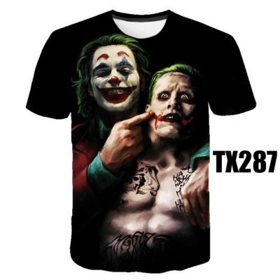 Clown Tshirt Men/Women Hip Hop Streetwear Tee Cool Clothes Man Tops Joker 3D Print T shirt Funny 3d T-shirt S-5XL