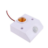 [COD] ที่ใส่หลอดไฟ Nut Socket พร้อม PIR Motion Sensor Switch ซ็อกเก็ตหลอดไฟ AC 90V-250V