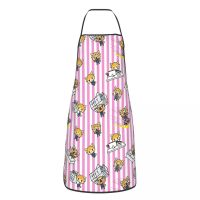 Aggretsuko Kawaii Panda Apron Unisex Printed Kitchen Bibs Aggressive Retsuko Cuisine Cooking Baking Household Cleaning Tablier