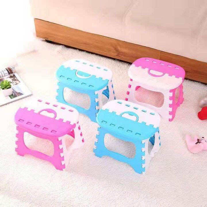 ready-stock-thickened-plastic-folding-stool-chair-childrens-small-bench