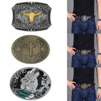 Western Relief Pola Logam Sabuk Gesper Remaja Rock Gaya Vintage Belt Buckle DXAA