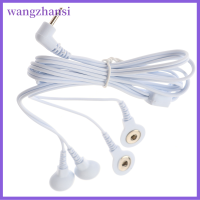 wangzhansi 1 PC 4-Way Electrode Pads หมื่นหน่วยนำสายไฟเชื่อมต่อเครื่องมือนวด