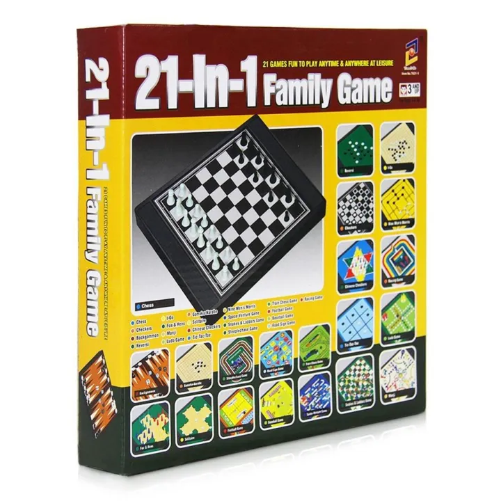 21 In 1 Board Games Compendium Of Games Collection Travel Games Games |  Lazada Singapore