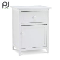 ตู้ข้างเตียง ตู้ไม้ พร้อมลิ้นชัก Night Stand with Storage Cabinet