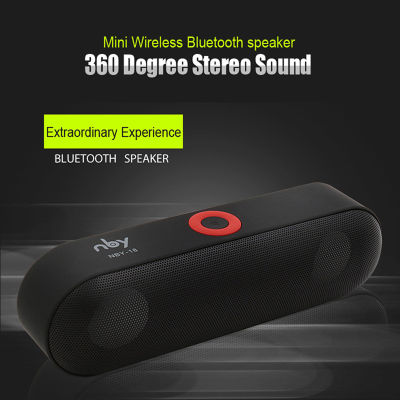 2022 NBY 18 Portable Bluetooth Speaker Mini Wireless Speakers 3D Stereo Music Surround Support TF Card FM Radio Subwoofer
