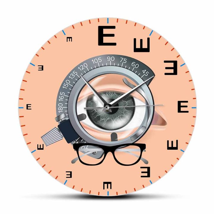แผ่นภาพสายตานาฬิกาทดสอบแรงบันดาลใจสำหรับแพทย์คลินิกสำนักงานตรวจสอบสายตานาฬิกาตกแต่งวัดสายตาของขวัญ