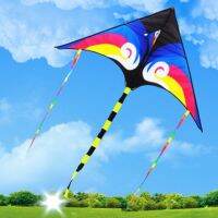 Large Colorful Rainbow Delta Nylon Kite Outdoor Kites Flying Toys Kite For Children Kids Outdoor Kites Flying Toys Kite