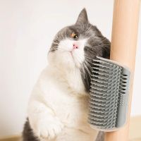 Cat Brush Corner Comb Massage Self Groomer Hair Remover ด้วย Catnip The Face ด้วย A Tickling Brush อุปกรณ์เสริมสำหรับแมว