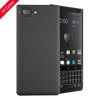 （ใหม่） YTF-คาร์บอนคาร์บอนไฟเบอร์จริงกรณีโทรศัพท์สำหรับ Blackberry KEY2กรณีอะรามิดไฟเบอร์ KEY2 LE บางเฉียบเบาเคลือบปกโทรศัพท์