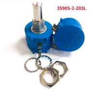 3590S-2-203L 2W 3590 Multiturn Potentiometer 100 200 500 1K 10K 100K 2K 20K 5K Ohm Potentiometer Adjustable Resistor 3590S