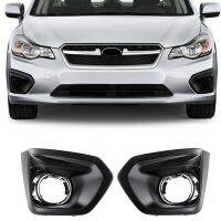 For 2012-2014 Impreza Front Bumper Fog Light Lamp Replacement Bezel Cover W/ Chrome Left Driver &amp; Right Passenger