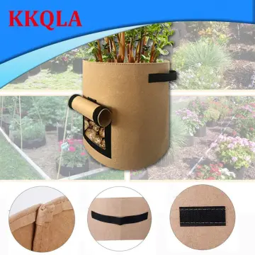 10pcs 10 Gallon Plant Grow Bags Potato Fruit Vegetable Planter Garden  Growing US