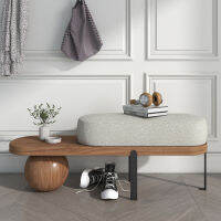 Nordic ไม้เปลี่ยนรองเท้าสตูลห้องนั่งเล่นที่เรียบง่ายโซฟาเก็บ Bench Creative Ottomans Bed End สตูล Home Furniture