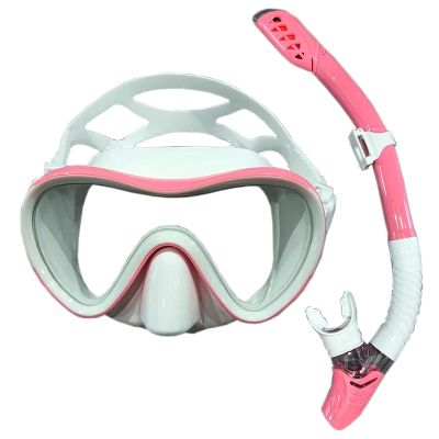QYQ Professional ScubaSnorkeling Set Adult Silicone Skirt Anti-Fog Goggles Glasses Swimming Diving Masks