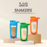 PlantoMonster Protein Shaker กระบอก แก้วเชค สำหรับ ชงโปรตีน พลาสติกเกรดคุณภาพ พร้อมลูกบอล ปริมาณ 500 ml