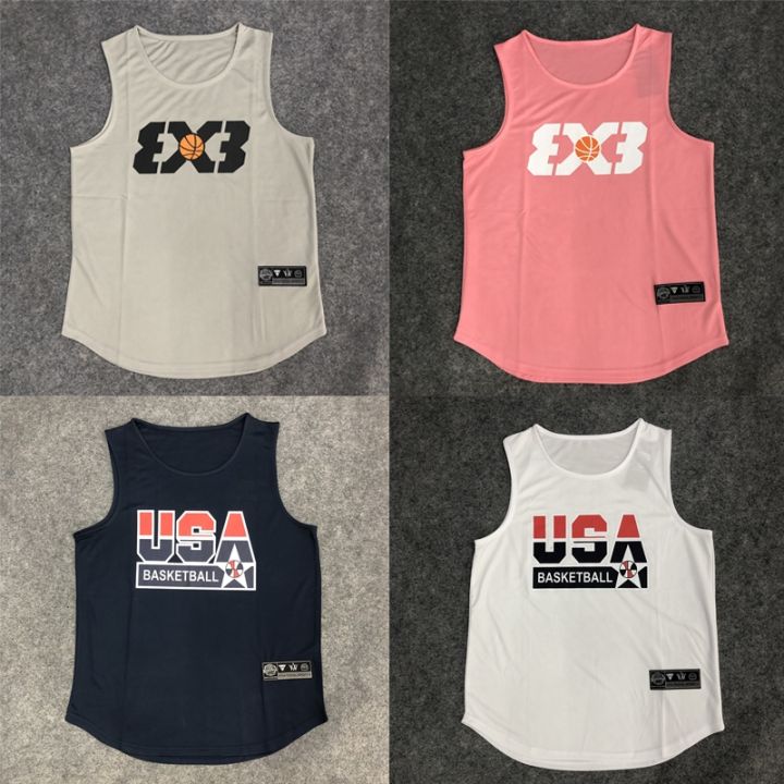 original-summer-basketball-sleeveless-vest-students-comprehensive-training-american-style-quick-drying-usa-shooting-suit-3x3-t-shirt-breathable
