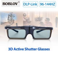 BOBLOV MX30 DLP-Link 96HZ-144เฮิร์ตชาร์ตใหม่ได้3D แว่นตาสามมิติ LCD สำหรับ3D DLP-Link โปรเจคเตอร์ดร็อปชิปปิ้ง