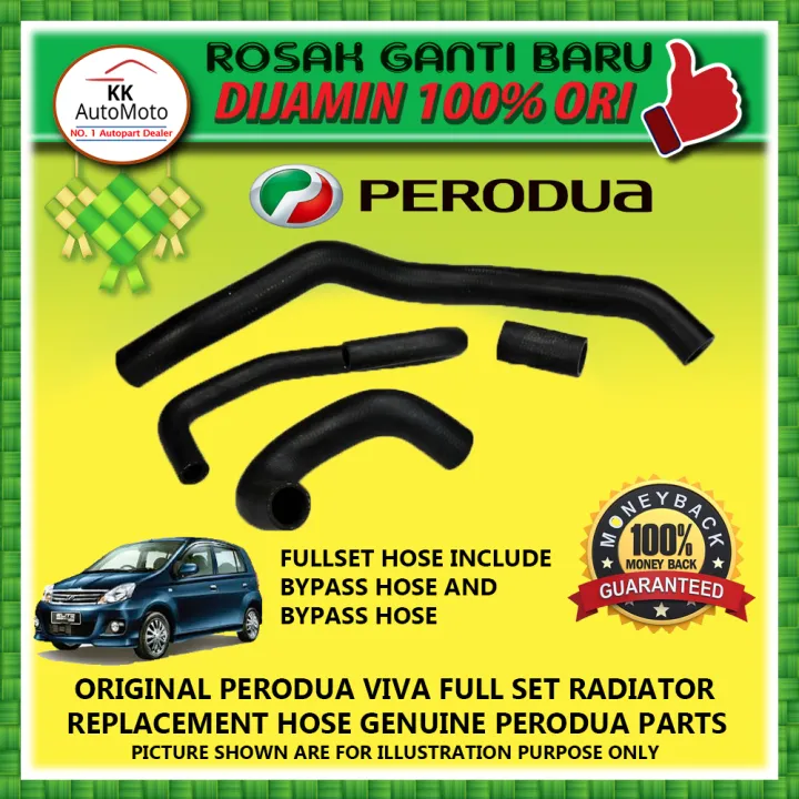 Perodua Viva 660 850 1.0 Elite Genuine Proganti Full Set Radiator Hose