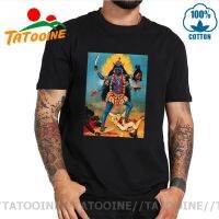 Tatooine Hindu Goddess Kali Trampling Shiva T Men Hinduism Tee India God Kali Tshirts Shiva Goddess Tshirt