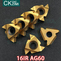 16IR AG60คาร์ไบด์แทรกภายนอกกระทู้แทรกเครื่องมือเกลียวเครื่องมือ CNC โลหะกลึงเปลี่ยนเครื่องมือตัด16IR AG 60สำหรับเหล็ก