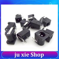 JuXie store 5.5x2.1mm DC-005 DC Female Power Socket Plug Connectors Power Supply Barrel-Type Right Angle PCB Mount Terminal 5521