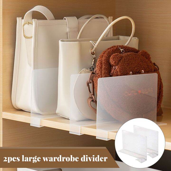 Clear Wardrobe Dividers Clothes Divider for Bedroom Clothes Closet